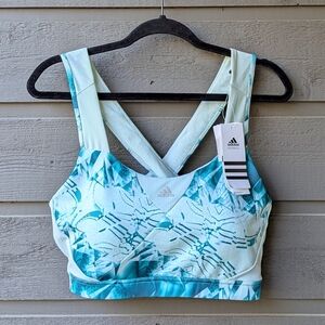 NWT Adidas Performance GT Supernova Bra Q3 Vapor Green Teal Size XL